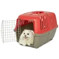 MidWest Homes for Pets Spree Travel Pet Carrier, Dog Carrier Features Easy Assembly and Not The Tedious Nut & Bolt Assembly of Competitors, Red, 24-Inch Small Dog Breeds (1424SPR)
