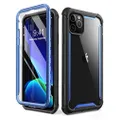 i-Blason Ares Series for iPhone 11 Pro 5.8 Inch (2019 Release), Rugged Clear Bumper Case with Built-in Screen Protector (Blue)