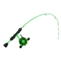 13 FISHING - Radioactive Pickle Ice Combo - 27" L (Light) - FF Ghost + Tickle Stick (Locking Reel Seat - Left Hand Retrieve - RP2-27L-LH