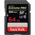 SanDisk SDSDXDK-064G-GN4IN Extreme Pro Class 10 SDXC and SDXDK UHS-II Memory Card, 64GB,Black