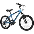 Huffy 73808 Kids Hardtail Mountain Bike for Boys, Summit Ridge 20 inch 6-Speed Metallic Cyan