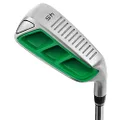 MAZEL Golf Pitching & Chipper Wedge,Right Handed,35,45,55 Degree Available for Men & Women (Right, Stainless Steel (Green Head), S, 45)