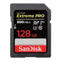 SanDisk SDSDXDK-128G-GN4IN Extreme Pro Class 10 SDXC and SDXDK UHS-II Memory Card, 128GB,Black