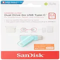 SanDisk SDDDC3-064G-G46G Ultra Dual Drive Go USB 3.1 Type-C Flash Drive, 64GB, Green