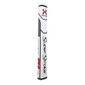 SuperStroke Traxion Flatso 3.0 Golf Putter Grip - White/Red/Grey