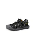 KEEN Men's Solr high Performance Sport Closed Toe Water Shoe, Black/Gold, 8
