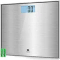 Etekcity Stainless Steel Digital Body Weight Bathroom Scale, Step-On Technology, Sliver, 12'' x 12'' (Pack of 1)