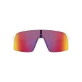Oakley Men's OO9406 Sutro Shield Sunglasses, Matte White/Prizm Road, 37 mm