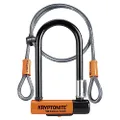 Kryptonite Evolution Mini-7 13mm U-Lock Bicycle Lock with FlexFrame-U Bracket & KryptoFlex 410 10mm Looped Bike Security Cable