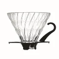 Hario V60 Glass Coffee Dripper (Size 02, Black)