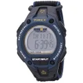 Timex Men's T5K413 Ironman Classic 30 Oversized, Black/Blue, 43 mm., Quartz Watch,Chronograph