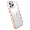 Speck Products Presidio Perfect-Clear Impact Geo iPhone iPhone 12 Pro Max Case, Clear/Rosy Pink