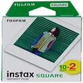 Fujifilm 16576520 Instax Square Film, 20 Prints,White