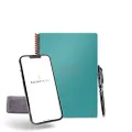 Rocketbook Everlast Smart Reusable Notebook, Executive Size 6" x 8.8", Neptune Teal,Medium,Blue