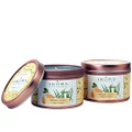 Aroma Naturals Tin Candle with Orange and Lemongrass Essential Oil Natural Soy Scented, Ambiance, 2 Count
