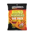 Grabber Hand Warmers - Long Lasting Safe Natural Odorless Air Activated Warmers - Up to 7 Hours of Heat - 10 Pairs,one color,HWPP10DISPLAYUSA