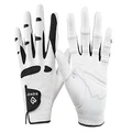 Bionic Men’s StableGrip Cabretta Leather Golf Glove W/Patented Natural Fit Technology, White/Black, Large