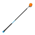 Orange Whip Compact Golf Swing Trainer Aid for Improved Rhythm, Flexibility, Balance, Tempo, Swing Plane, and Strength, Patented and Made in USA, 35.5"