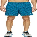 ASICS Men's 7" Woven Shorts, Thunder Blue Structured Geo, XX-Large