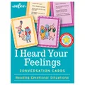 eeBoo: I Heard Your Feelings, Conversation Flash Cards, Reading Emotional Situations, Develop Social and Emotional Intelligence, For Ages 3 and up