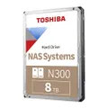 Toshiba America Electronic Components N300 8TB NAS 3.5" Internal Hard Drive- SATA 6 Gb/s 7200 RPM 128MB (HDWN180XZSTA)