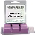 Candlecopia Lavender Chamomile Strongly Scented Hand Poured Vegan Wax Melts, 12 Scented Wax Cubes, 6.4 Ounces in 2 x 6-Packs