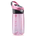 mountop Kids Water Bottle with Straw Lid and Handle, Easy Use for Girls and Boys, BPA-free 14oz 400ml