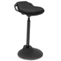 SONGMICS Standing Desk Chair, Adjustable Ergonomic Standing Stool, 23.6-33.3 Inches, Swivel Sitting Balance Chair, Anti-Slip Bottom Pad, Classic Black UOSC02BK