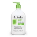 AmLactin Daily Moisturizing Body Lotion, Moisturizing Lotion for Dry Skin to Help Soften and Smooth, GREEN,WHITE, 14.1 Oz Pump Bottle (Packaging may vary)