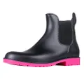 Asgard Women's Ankle Rain Boots Waterproof Chelsea Boots, Rose, 5