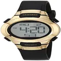 Armitron Sport Women's Digital Chronograph Resin Strap Watch, 45/7012, Black/Gold