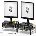 Simple Houseware 2PK Monitor Riser Stand with Pull-Out Drawer