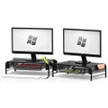 Simple Houseware 2PK Monitor Riser Stand with Pull-Out Drawer