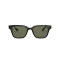 Ray-Ban RB4323 Square Sunglasses, Black/Dark Green Polarized, 51 mm