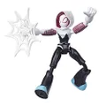 Marvel Spider-Man Bend and Flex Ghost-Spider Action Figure Toy, 6-Inch Flexible Figure, Includes Web Accessory, For Kids Ages 4 And Up