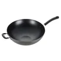 T-fal Ultimate Hard Anodized Nonstick Wok 14 Inch Oven Safe 350F Cookware, Pots and Pans, Dishwasher Safe Black