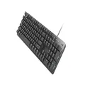 Logitech K845ch Mechanical Illuminated Keyboard, Cherry MX Switches, Strong Adjustable Tilt Legs, Compact Size, Aluminum Top Case, 104 Keys, USB Corded, Windows (Cherry Red Switches)