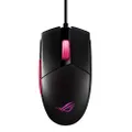 ASUS Optical Gaming Mouse - ROG Strix Impact II Electro Punk Edition | 6,200 DPI Sensor | Wired Gaming Mouse for PC | Ultimate Comfort | Aura Sync RGB, Armoury II,Black Pink,90MP01U0-BMUA00
