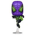 Funko Pop! Games: Marvel’s Spider-Man: Miles Morales - Miles Purple Rain Suit Multicolor, 3.75 inches