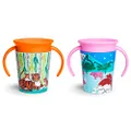 Munchkin Miracle 360 Wildlove Trainer Cup, 6 Oz, 2 Pack, Tiger/Rhino