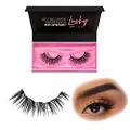 Glamnetic Magnetic Eyelashes - Lucky | Short Magnetic Lashes, 60 Wears Reusable High Volume Faux Mink Lashes, Cat Eye Flared - 1 Pair