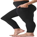 Sunzel Leggings for Women, Naked Feeling Yoga Pants 7/8 with Side Pockets for Sports Workout Black