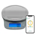 Etekcity Nutrition Smart Food Kitchen Scale, Digital Ounces and Grams for Cooking, Baking, Meal Prep, Dieting, and Weight Loss, 11 Pounds-Bluetooth, 304 Stainless Steel