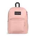 JanSport Superbreak Plus Backpack - Work, Travel, or Laptop Bookbag with Water Bottle Pocket, Misty Rose