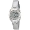 Armitron Sport Women's 45/7012 Digital Chronograph Resin Strap Watch, Silver, 27mm, Chronograph,Digital