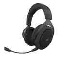 CORSAIR HS70 Pro Wireless Gaming Headset - 7.1 Surround Sound Headphones for PC - Discord Certified - 50mm Drivers – Carbon,One Size