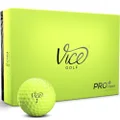 Vice Pro Plus Golf Balls, Lime (One Dozen)