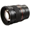 Samyang SY85M-MFT 85mm F1.4 Ultra Wide Micro Four-Thirds Mount Fixed Lens for Olympus/Panasonic Micro 4/3 Cameras