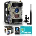 CREATIVE XP Cellular Trail Camera WiFi 16MP 1080P Outdoor Game Camera with No-Glow Night Vision Motion Activated IP54 Waterproof for Hunting or Property Security, 4G Plus