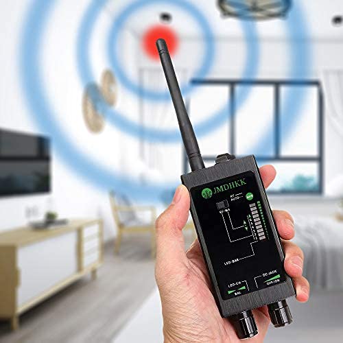 JMDHKK M8000 Hidden Camera Detector, Camera Finder, Bug, Magnetic Tracker, Portable Privacy Protection Device for Travel, Hotels, Vehicles, Offices, and Fitting Rooms (Black)